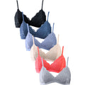 6 PCS  LADIES LACE BRALETTE